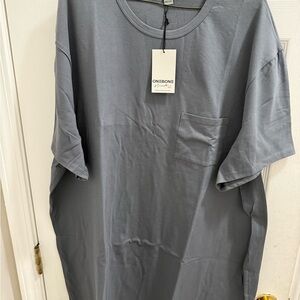 One Bone Men’s Gray Big & Tall Scoop T- Shirt